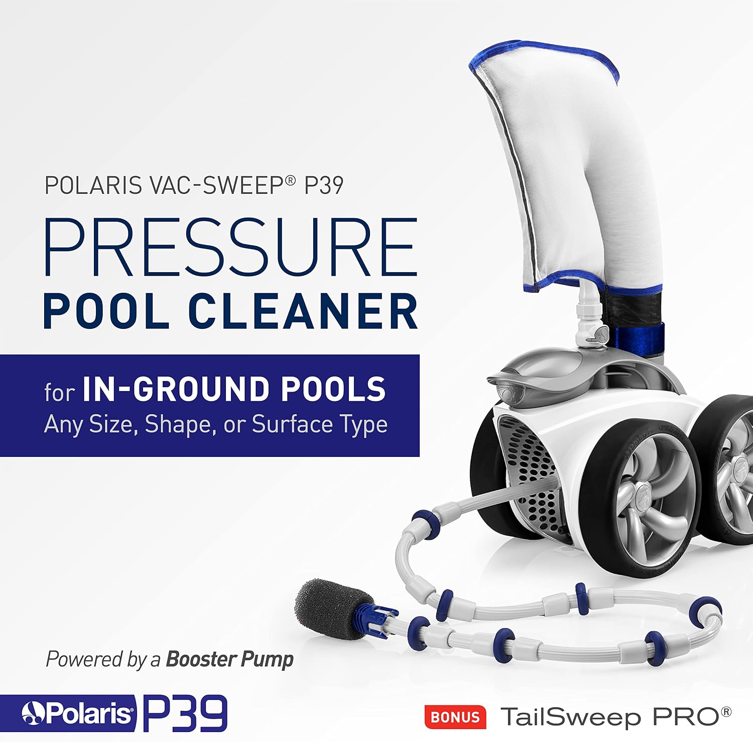 Polaris Vac-Sweep P39 Pressure Inground Pool Cleaner, Triple Jet Powered