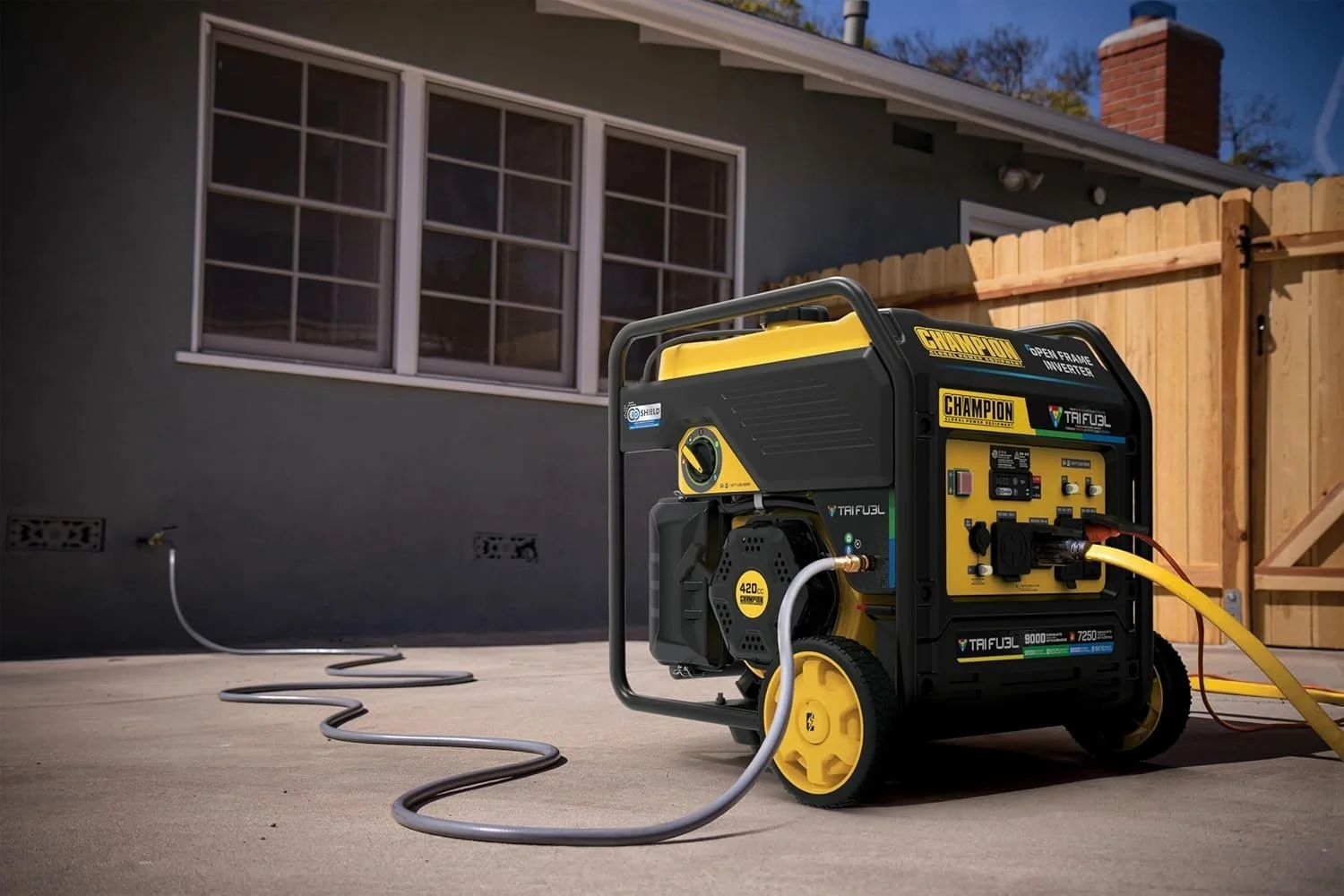Champion 201176 9000W Tri-Fuel Open Frame Inverter Generators