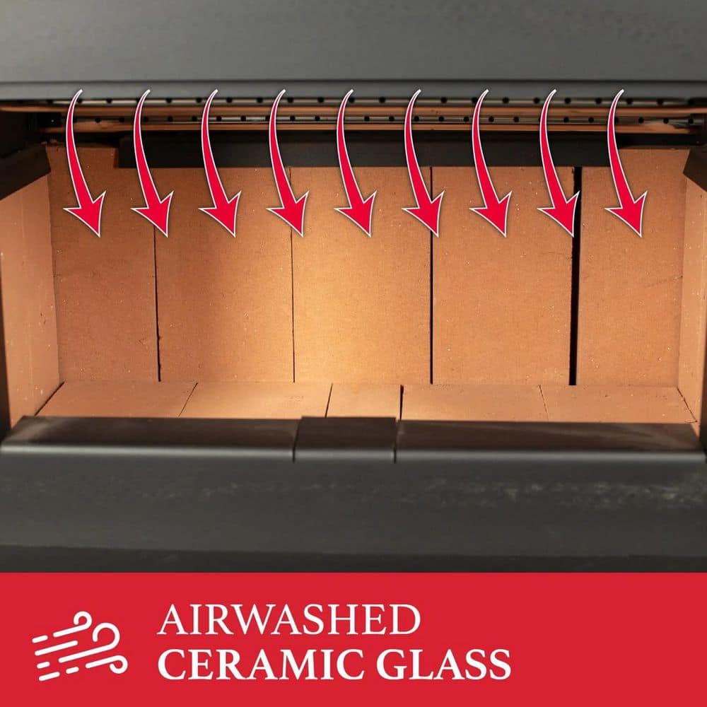 Ashley Hearth Products 26 in. 1,200 sq. ft. EPA Certified Wood-Burning Fireplace Insert AW1820E