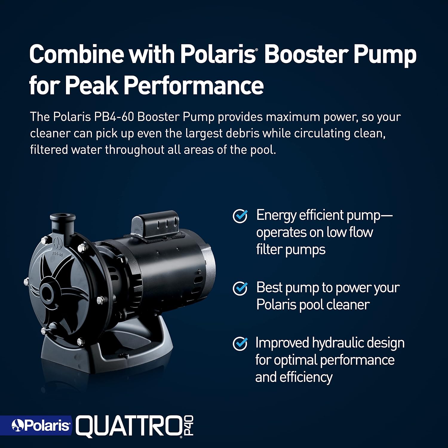 Polaris Quattro P40 Pressure Side Pool Cleaner