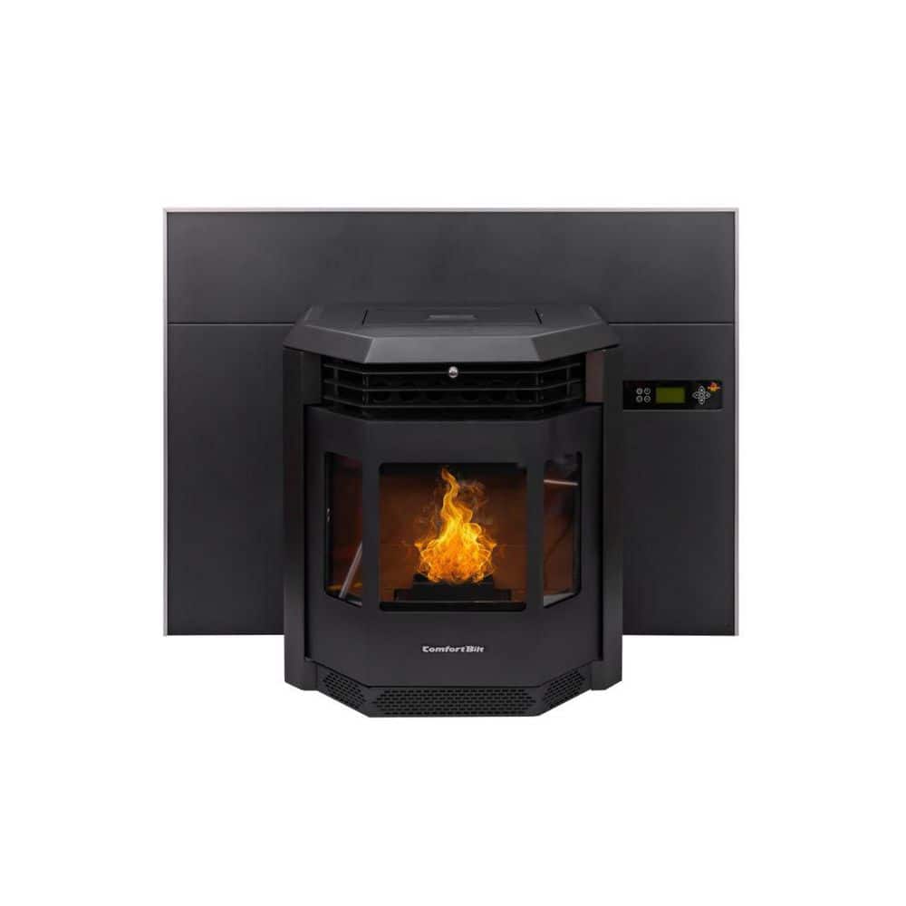 ComfortBilt 2,800 sq. ft. Pellet Stove Fireplace Insert with a 47 lbs. Hopper in Black HP22i