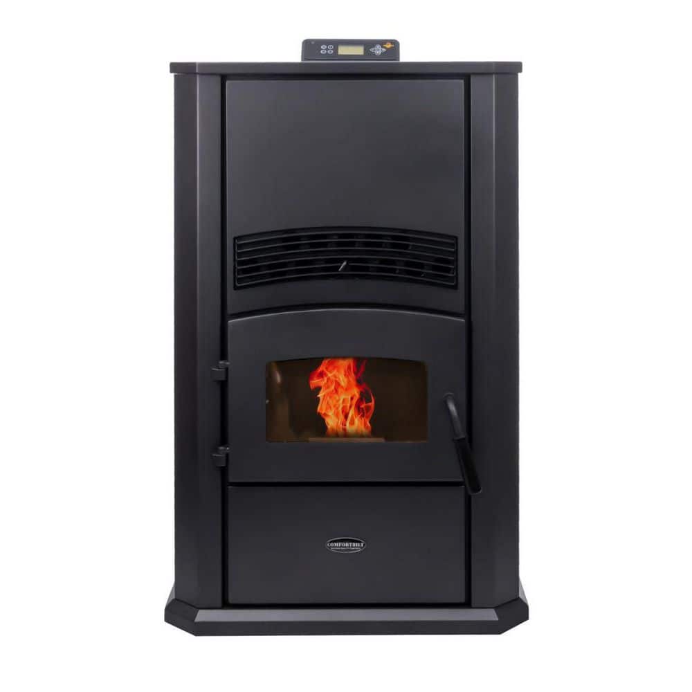 ComfortBilt 2,800 sq. ft. Pellet Stove with a 120 lbs. Hopper in Black HP42-ALPINE
