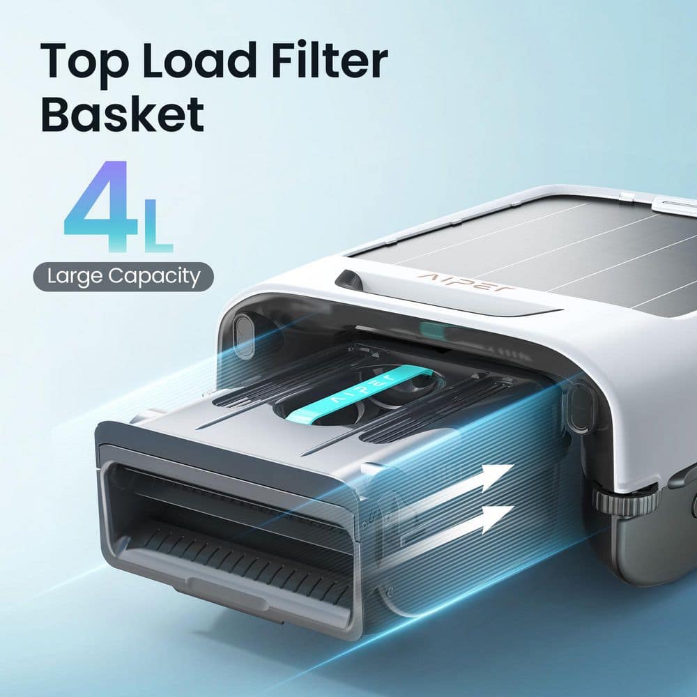 AIPER EcoSurfer M2 Robotic Pool Skimmer: with 24/7 Continuous Cleaning, Anti-Leakage Cleaning, App Compatibility, White ECOSURFER M2