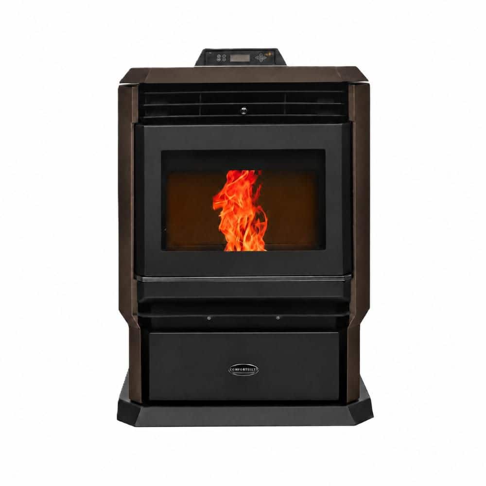 ComfortBilt 3,000 sq. ft. Pellet Stove with a 51 lbs. Hopper in Bronze HP61-Bronze
