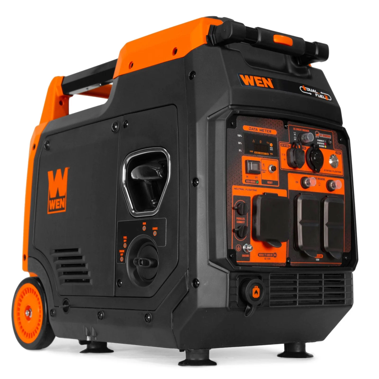 WEN DF480iX Quiet and Lightweight 4800-Watt Dual Fuel RV-Ready Electric Starts