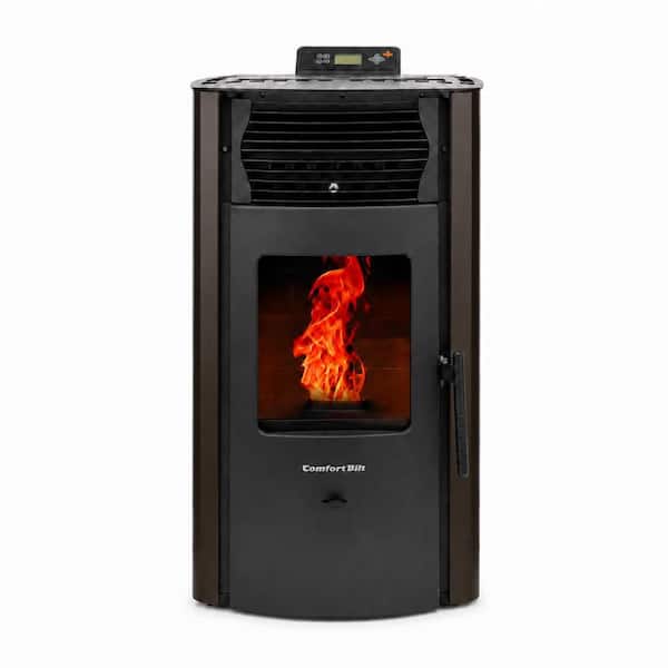 ComfortBilt 2,200 sq. ft. Pellet Stove with a 47 lbs. Hopper in Bronze HP50S-Brown