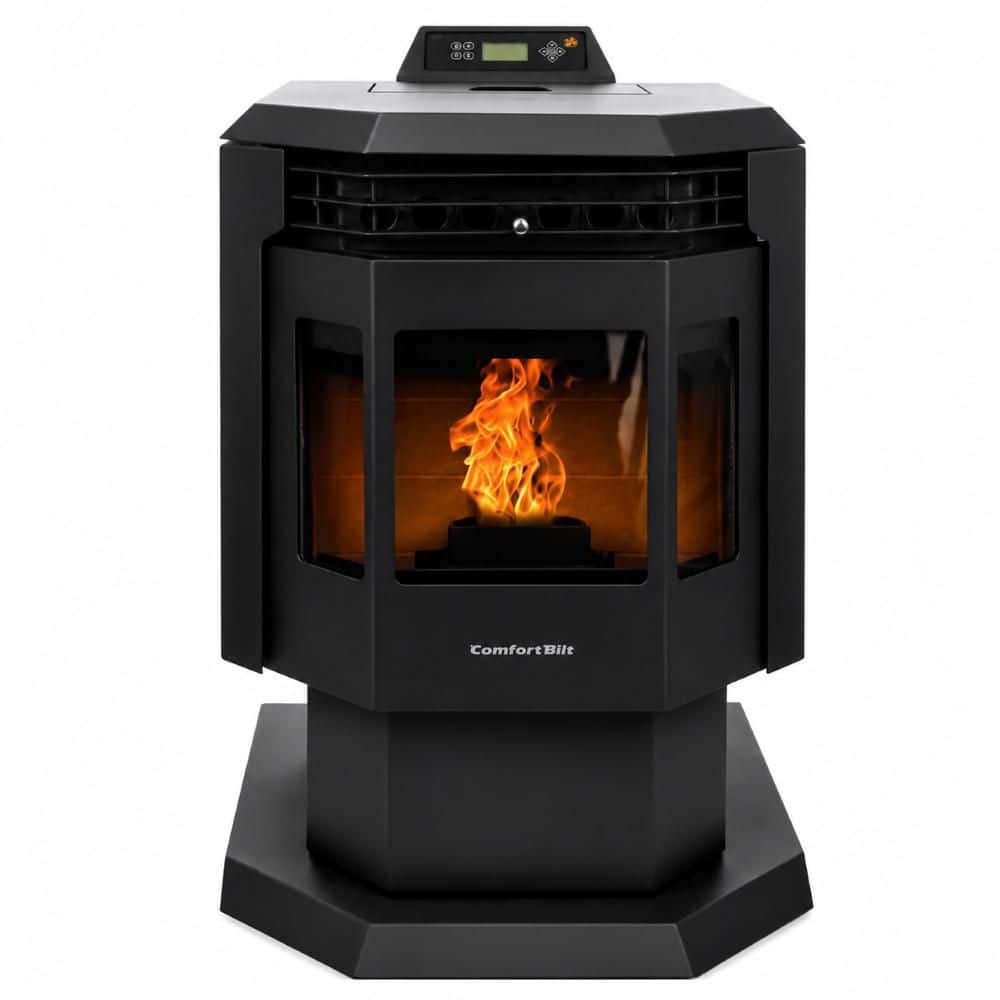 ComfortBilt 2,400 sq. ft. Pellet Stove with 40 lbs. Hopper in Black HP21-Black