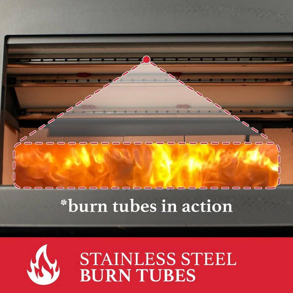 Ashley Hearth Products 26 in. 1,200 sq. ft. EPA Certified Wood-Burning Fireplace Insert AW1820E