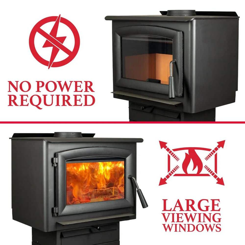 Ashley Hearth Products 26 in. 1,200 sq. ft. EPA Certified Wood-Burning Fireplace Insert AW1820E