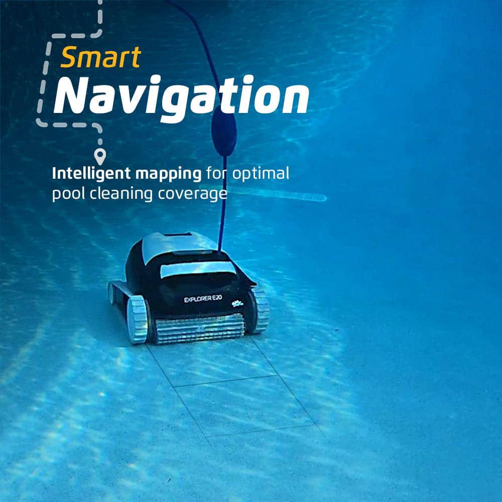 Dolphin Explorer E20 Robotic Vacuum Pool Vacuum for In-Ground Swimming Pools up to 33 ft. 99996148-XPB