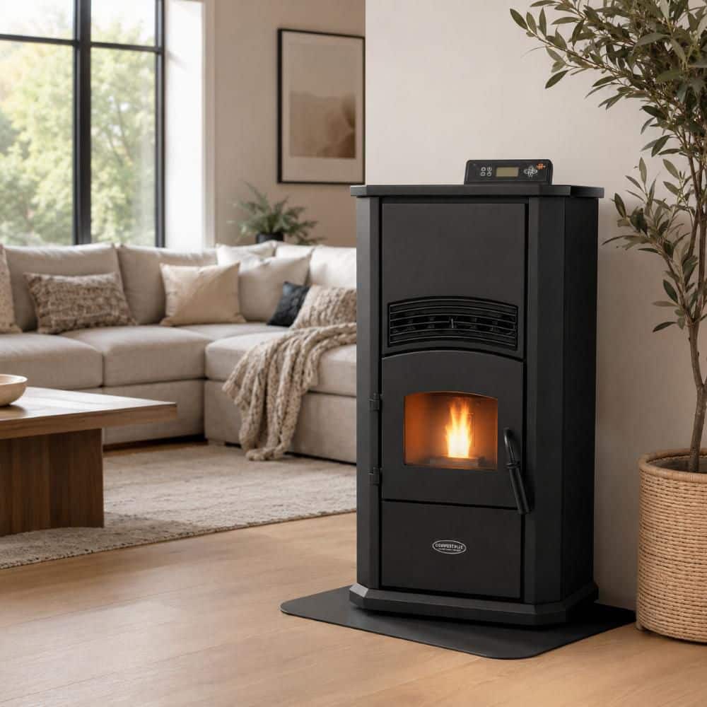 ComfortBilt 2,200 sq. ft. Pellet Stove with a 52 lb. Hopper in Black HP41-Alpine