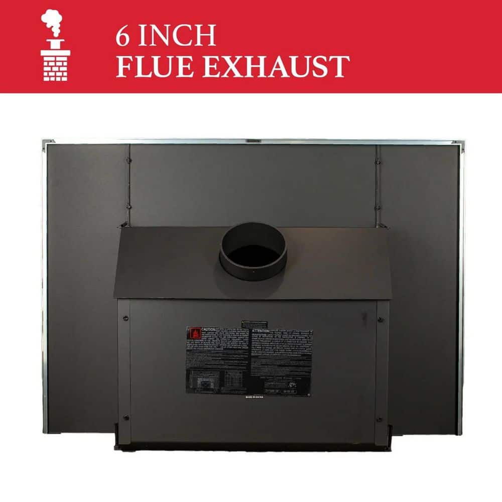 Ashley Hearth Products 26 in. 1,200 sq. ft. EPA Certified Wood-Burning Fireplace Insert AW1820E