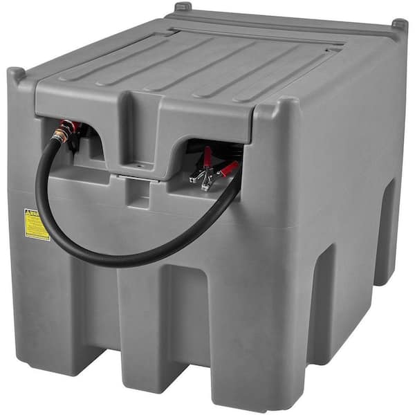 SKYSHALO Portable Diesel Tank, 116 Gallon Capacity and 10 GPM Flow Rate, Diesel Fuel Tank with 12V Electric Transfer Pump, Gray SLYXJLBDDWC79VOFMV0-730