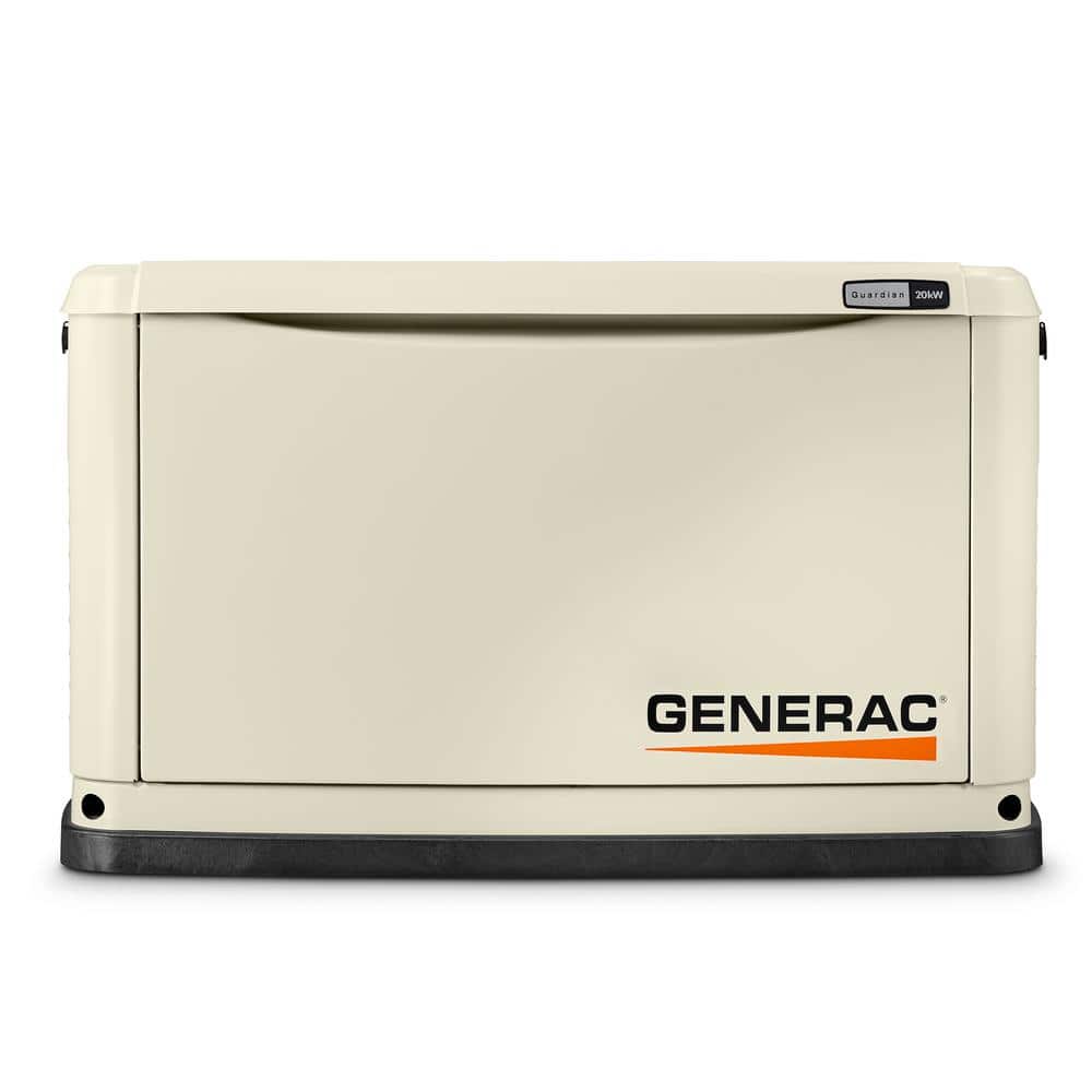 Generac Guardian 20,000-Watt (LP) / 18,000-Watt (NG) Air-Cooled Whole House Generator with Wi-Fi and 200-Amp Transfer Switch 7039