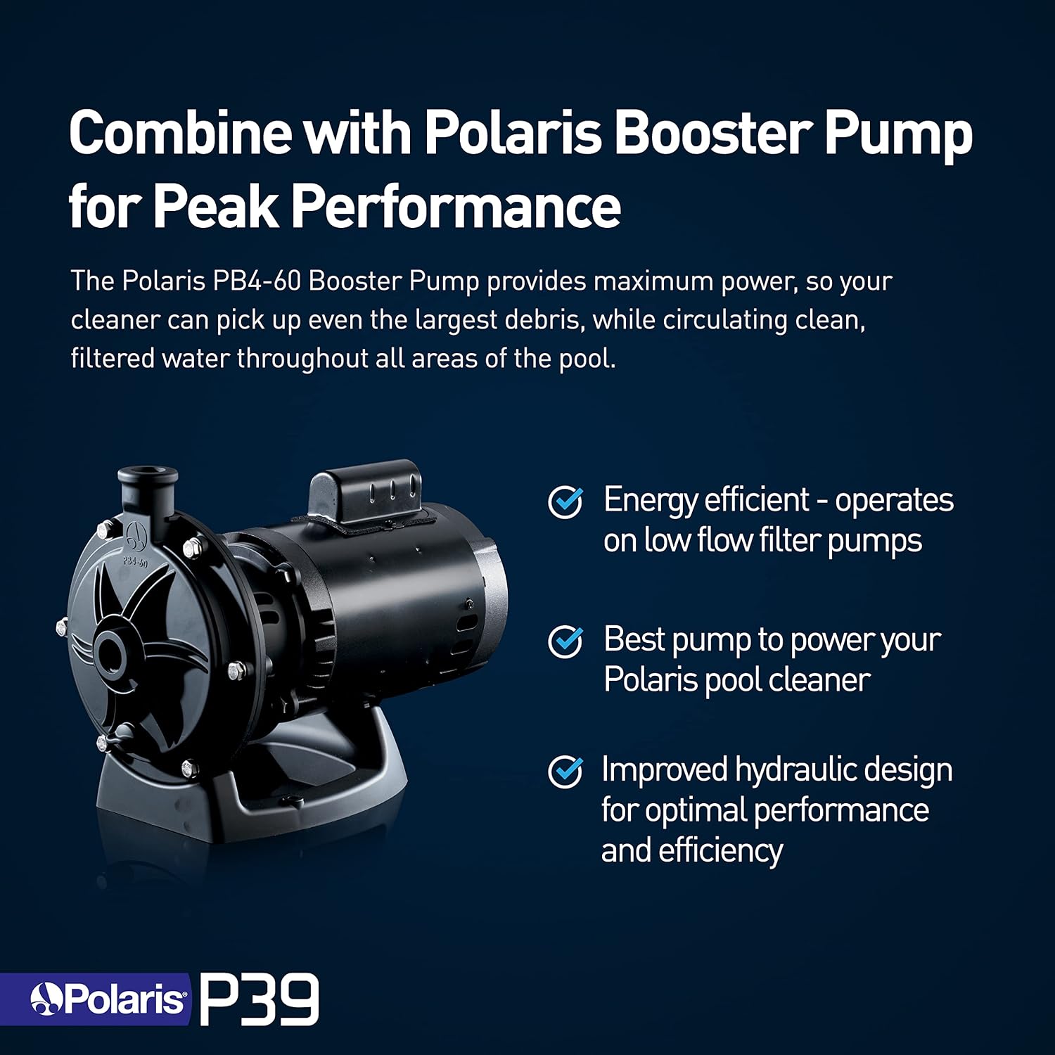 Polaris Vac-Sweep P39 Pressure Inground Pool Cleaner, Triple Jet Powered