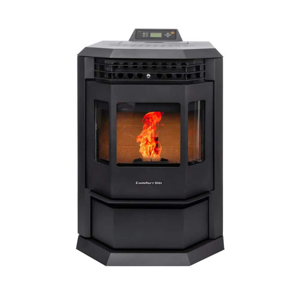 ComfortBilt 2,800 sq. ft. Pellet Stove with 55 lbs. Hopper in Black HP22-Black