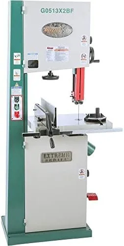 Grizzly Industrial G0513X2BF – 17″ 2 HP Extreme-Series Bandsaw w/Cast-Iron Trunnion & Foot Brake