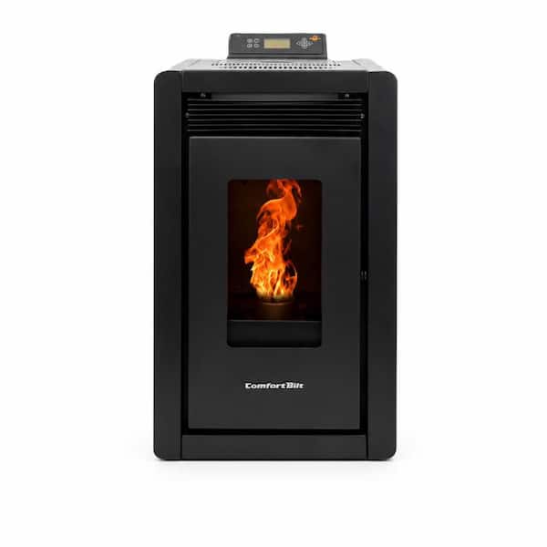 ComfortBilt 1,500 sq. ft. Small Pellet Stove with a 25 lbs. Hopper in Black HP40-Alpine