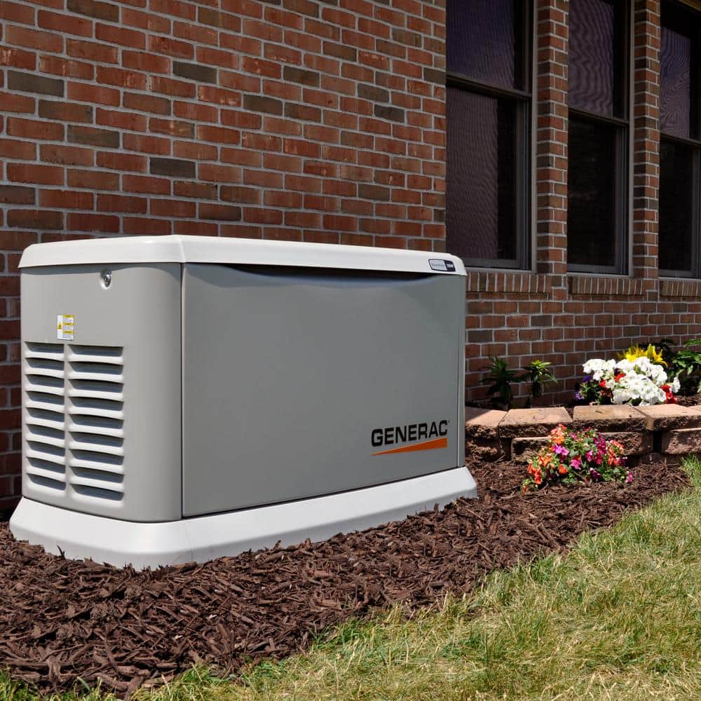 Generac Guardian 20,000-Watt (LP) / 18,000-Watt (NG) Air-Cooled Whole House Generator with Wi-Fi and 200-Amp Transfer Switch 7039