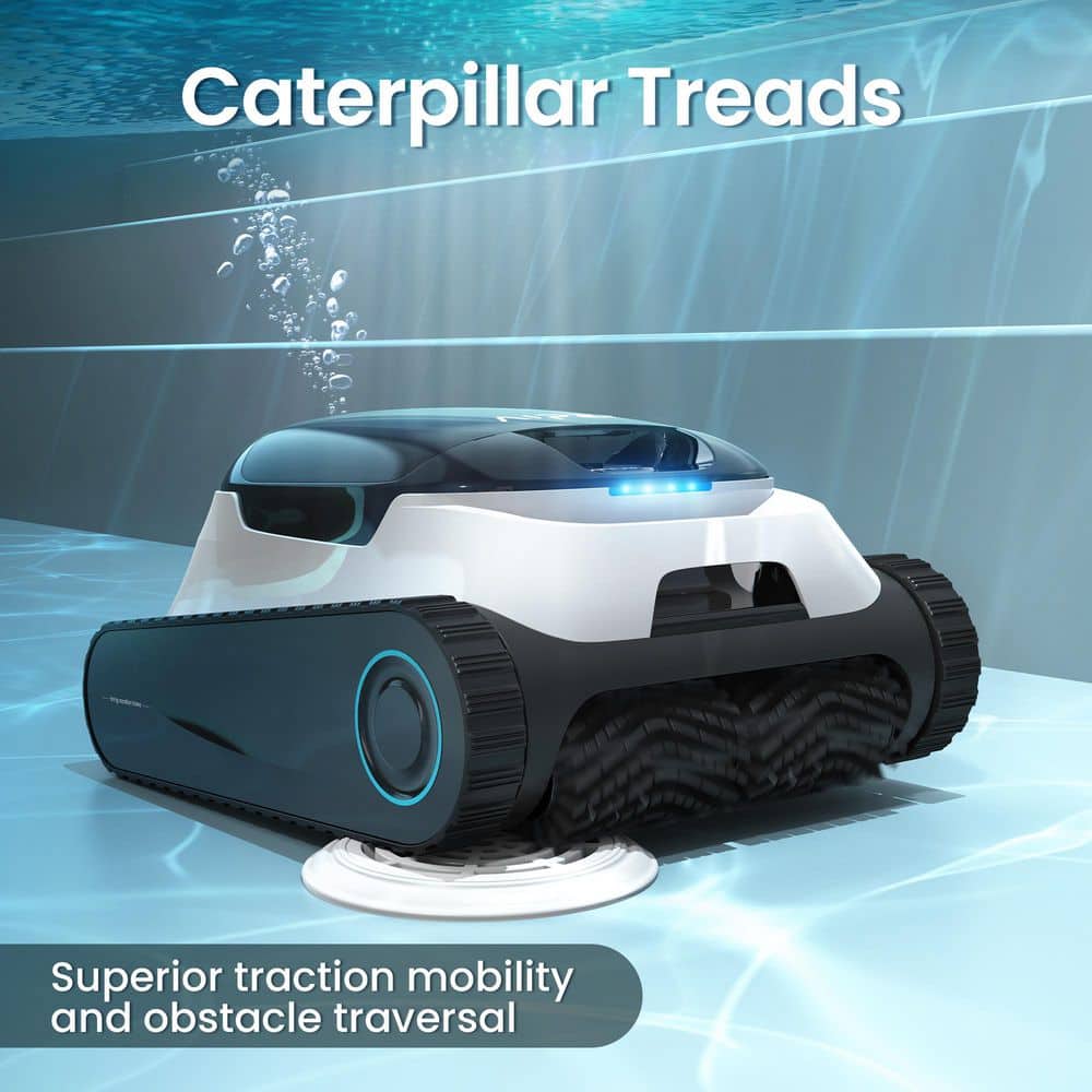 AIPER Scuba N1 Cordless Robotic Pool Vacuum-Automatic Pool Vacuum for In-Ground Pools up to 1600 sq. ft. White Scuba N1