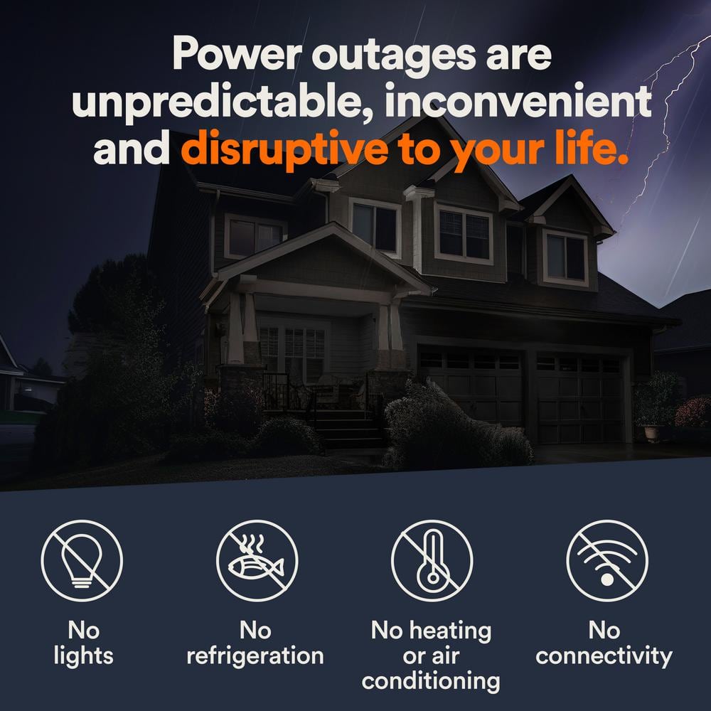 Generac 24,000 Watt - Dual Fuel Air- Cooled Whole House Home Standby Generator, Smart Home Monitoring & 200-AMP Transfer Switch 72101